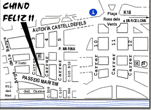 Como llegar al restaurante chino en Castelldefels
